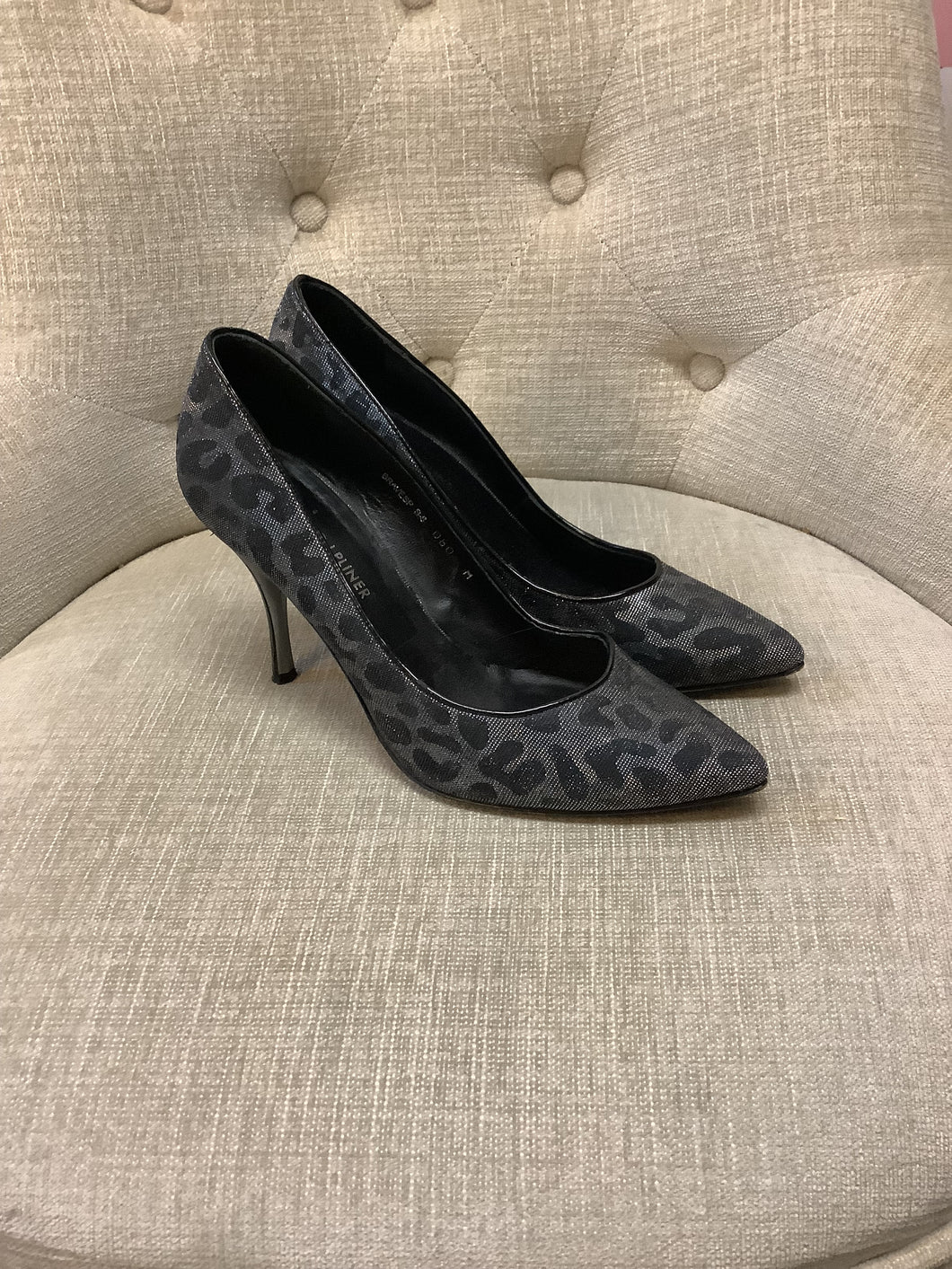 Donald J Pliner Silver Cheetah Pumps (Size 8)
