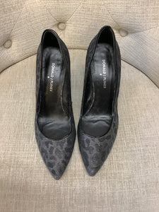Donald J Pliner Silver Cheetah Pumps (Size 8)