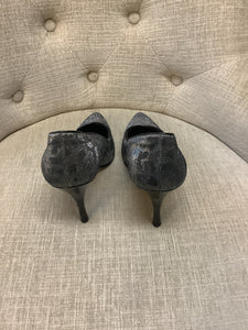 Donald J Pliner Silver Cheetah Pumps (Size 8)