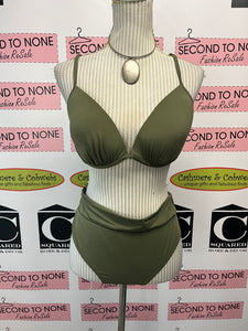 La Vie En Rose Khaki Green Bikini (Size L/XL)