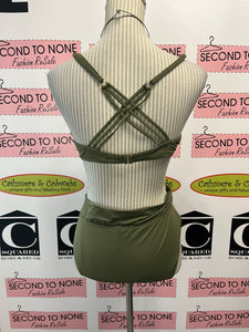 La Vie En Rose Khaki Green Bikini (Size L/XL)