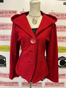 Linea Domani Red Wool Hoody (Size L)
