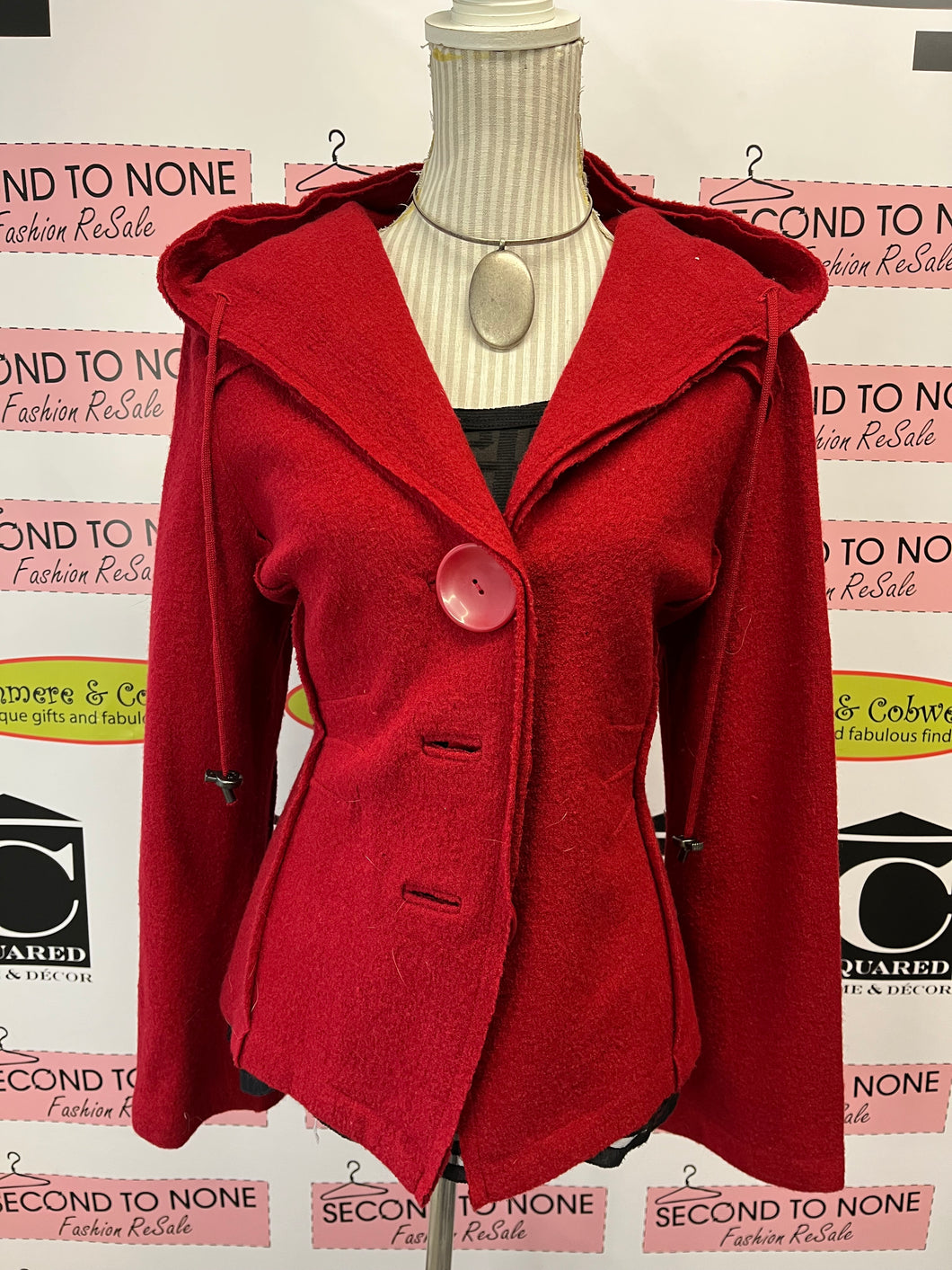 Linea Domani Red Wool Hoody (Size L)