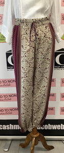 Burgundy Boho Pants (Size L)