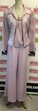 Load image into Gallery viewer, Vintage Nuela Lavender 3Pc Pant Suit Set (Size 10)
