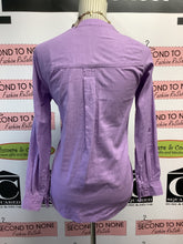 Load image into Gallery viewer, Tahari Purple 1/4 Button Up (Size M)
