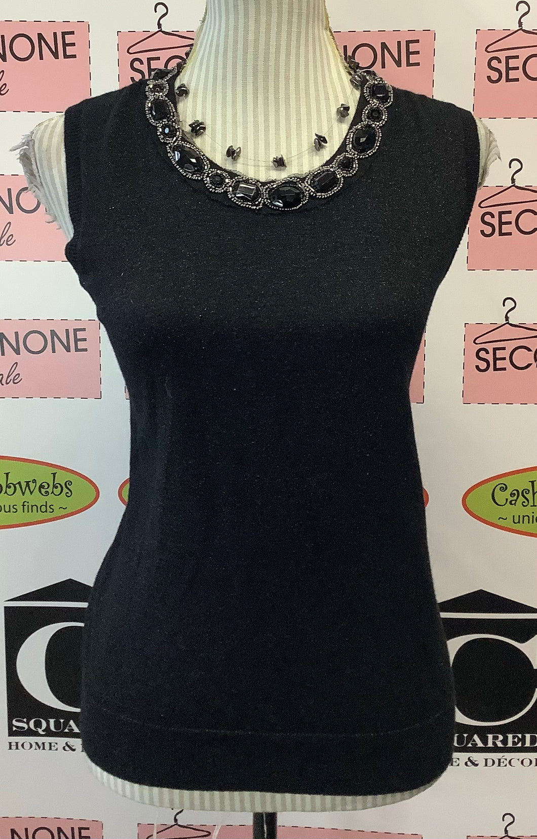 Jones NY Bejewelled Sparkle Top (M)