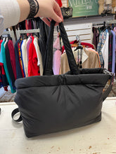 Load image into Gallery viewer, ONLY Black Puffer Tote with Strap
