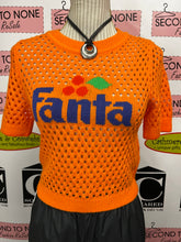 Cargar imagen en el visor de la galería, Orange “Fanta” Knit Crop Top (Size XS)
