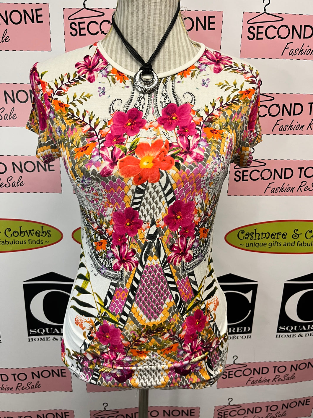Ted Baker Floral T-Shirt (Size 1 - S/M)