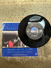 Load image into Gallery viewer, Bryan Adams “Hearts on Fire”/“The Best Was Yet To Come” 45 Vinyl Single
