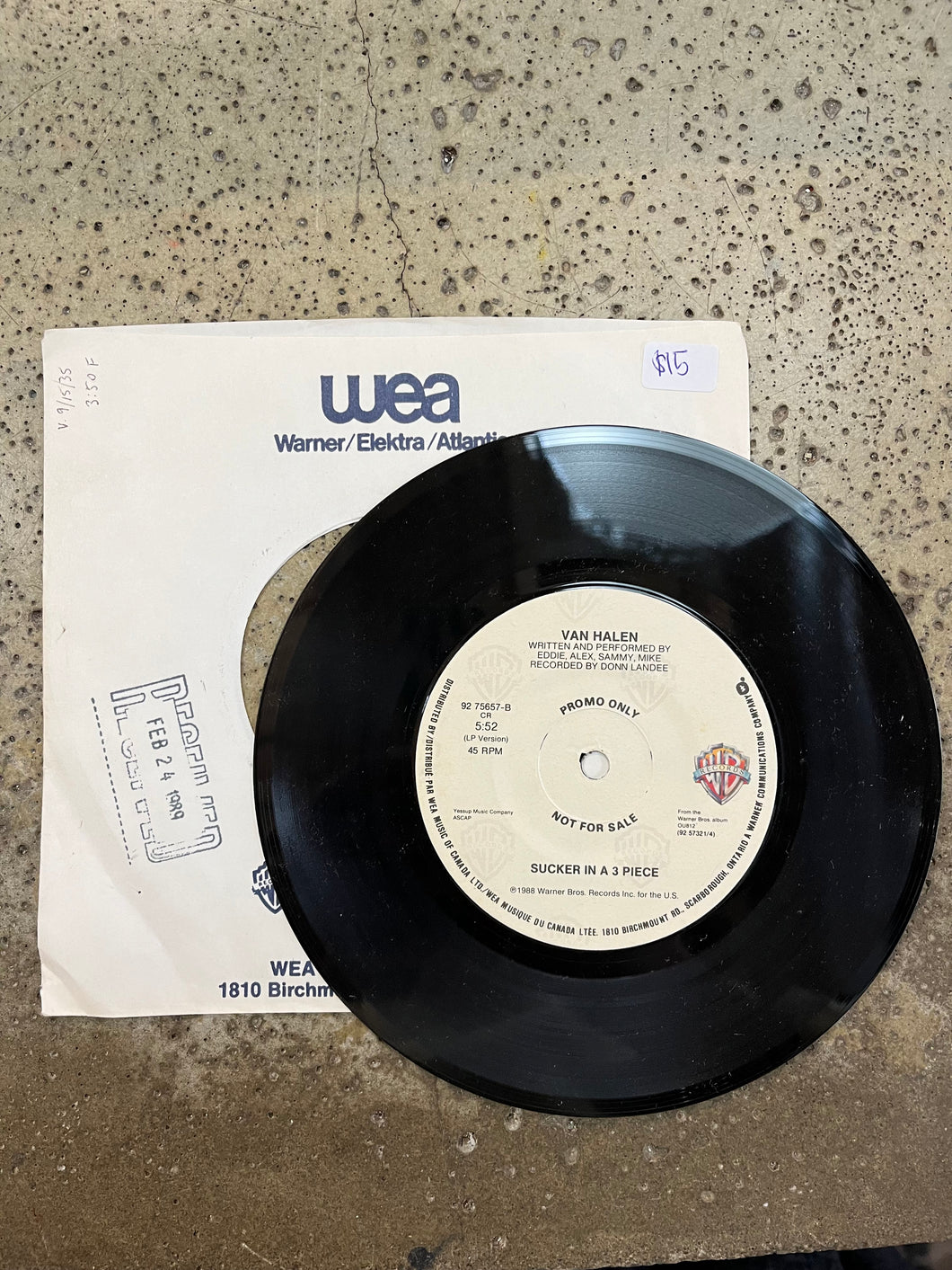 Van Halen Vinyl Promo 45 Singles (3 Options)