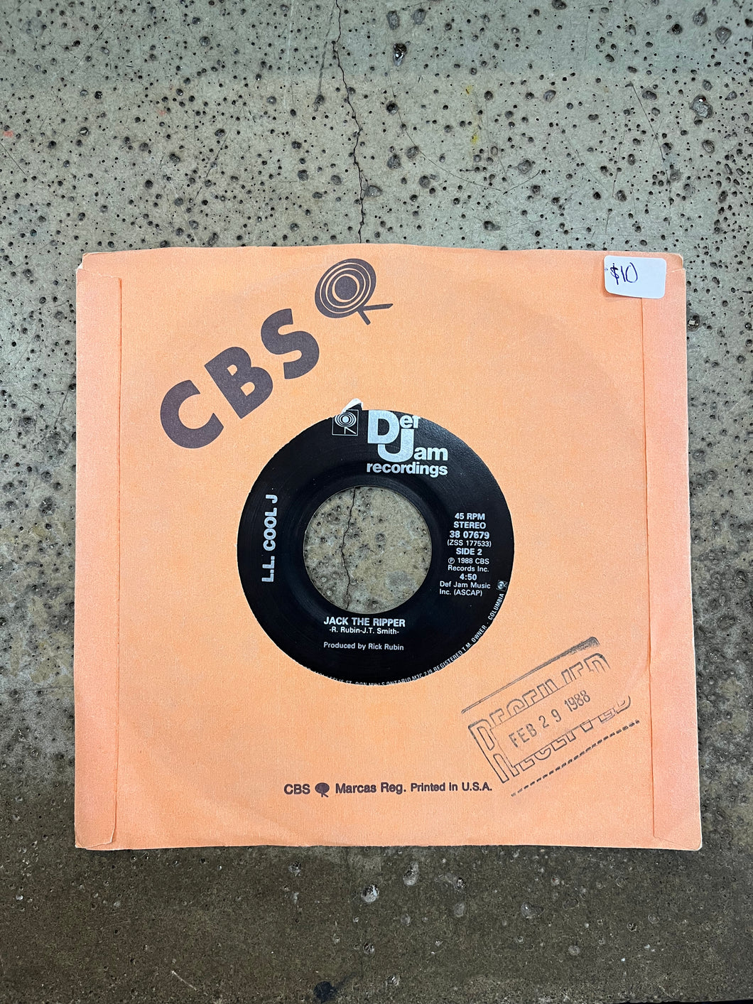 L.L. Cool J “Going Back To Cali”/“Jack The Ripper” Vinyl 45 Single