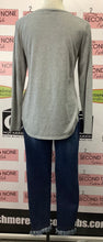Load image into Gallery viewer, Jones NY Silver Sparkle Striped Top (S)
