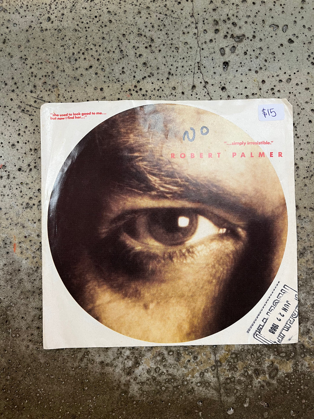 Robert Palmer “Simple Irresitible”/“Nova” 45 Vinyl Single