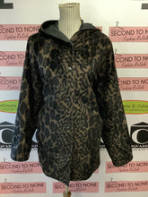 Cargar imagen en el visor de la galería, Reversible Leopard Print Coat (Size L/XL)

