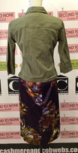 Load image into Gallery viewer, Olive Denim Look Jacket (Size S)
