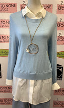 Load image into Gallery viewer, Alfred Sung Powder Blue Fooler Top (Size L)
