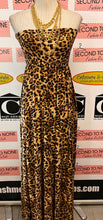 Load image into Gallery viewer, Strapless Animal Print Maxi Dress (Size S)
