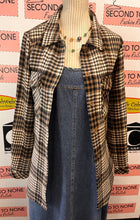 Load image into Gallery viewer, Brown Plaid Oversized Shacket (Size L)

