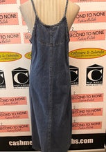 Load image into Gallery viewer, Vintage Cotton Ginny 100% Cotton Denim Maxi Dress (Size M)
