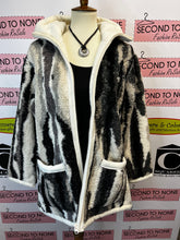 Load image into Gallery viewer, Fun Abstract Print Polar Fleece Coat
