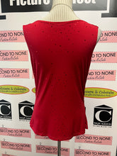 Load image into Gallery viewer, Vintage Pretty Woman Sparkly Red Top &amp; Cardigan Set (Size S)
