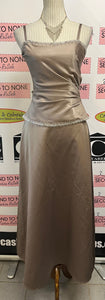 Formal 2pc Metallic Skirt & Beaded Top (Size S)