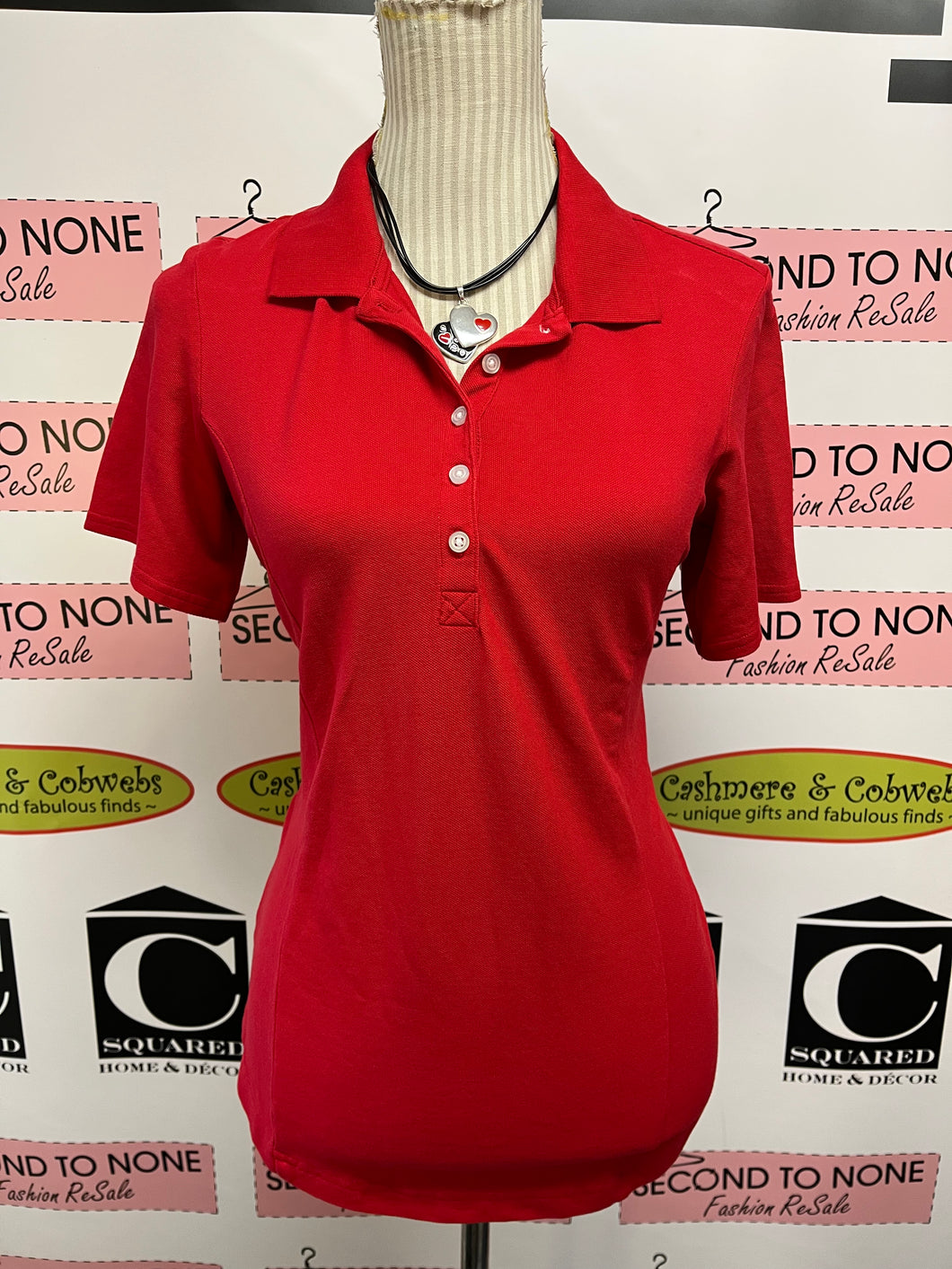 Red Classic Polo T-Shirt (Size M)