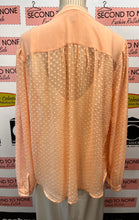 Load image into Gallery viewer, Ann Taylor Pink Dotted Blouse (Size L)
