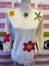 Load image into Gallery viewer, Daisy &amp; Stripes 100% Cotton Sweater

