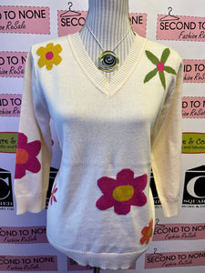 Daisy & Stripes 100% Cotton Sweater