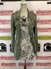 Load image into Gallery viewer, N.W.D Snow Leopard Cowl Neck Top (Size M)

