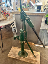 Load image into Gallery viewer, Antique Full-Size Water Pump with Wooden Bucket
