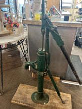 Load image into Gallery viewer, Antique Full-Size Water Pump with Wooden Bucket
