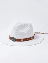 Cargar imagen en el visor de la galería, Western Inspired Fedora-Style Sunhat (2 Colors)
