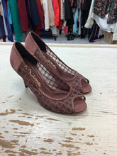 Load image into Gallery viewer, Nina Brown Gemstone Evening Heels (Size 7)
