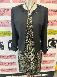 Beaded Collar Shorter Jacket (Size 12P)