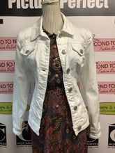 Cargar imagen en el visor de la galería, *AS IS- Guess White Denim Jacket (Size L)
