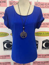 Cargar imagen en el visor de la galería, Joseph Ribkoff Royal Blue Short Sleeve Top (Size 14)
