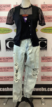 Load image into Gallery viewer, Classic Black Knit Vest Cardi (Size S)

