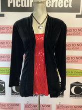 Cargar imagen en el visor de la galería, Alfred Sung Red Sequin Tank (Size M)
