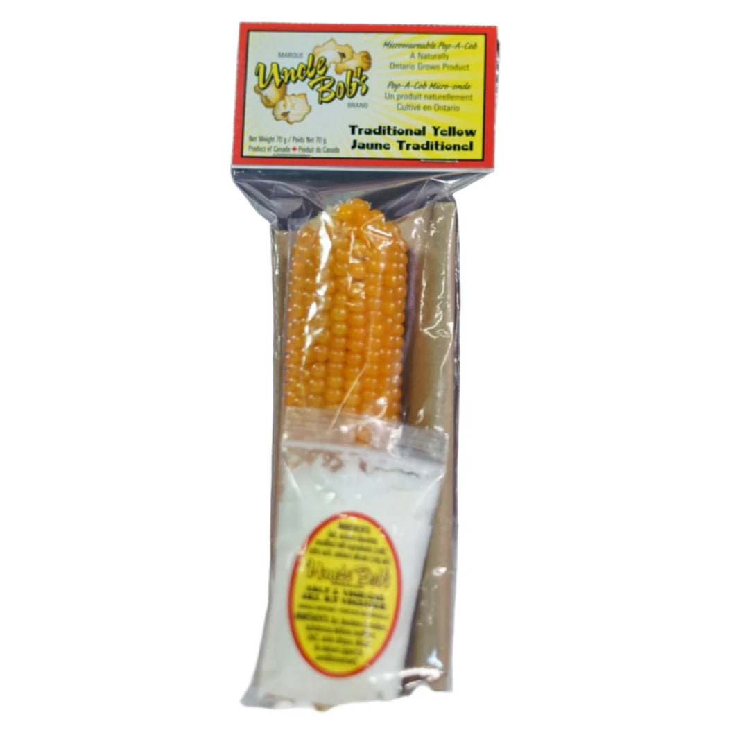 Locally-Grown Uncle Bob's Pop-A-Cobs with Seasonings (4 Flavours)