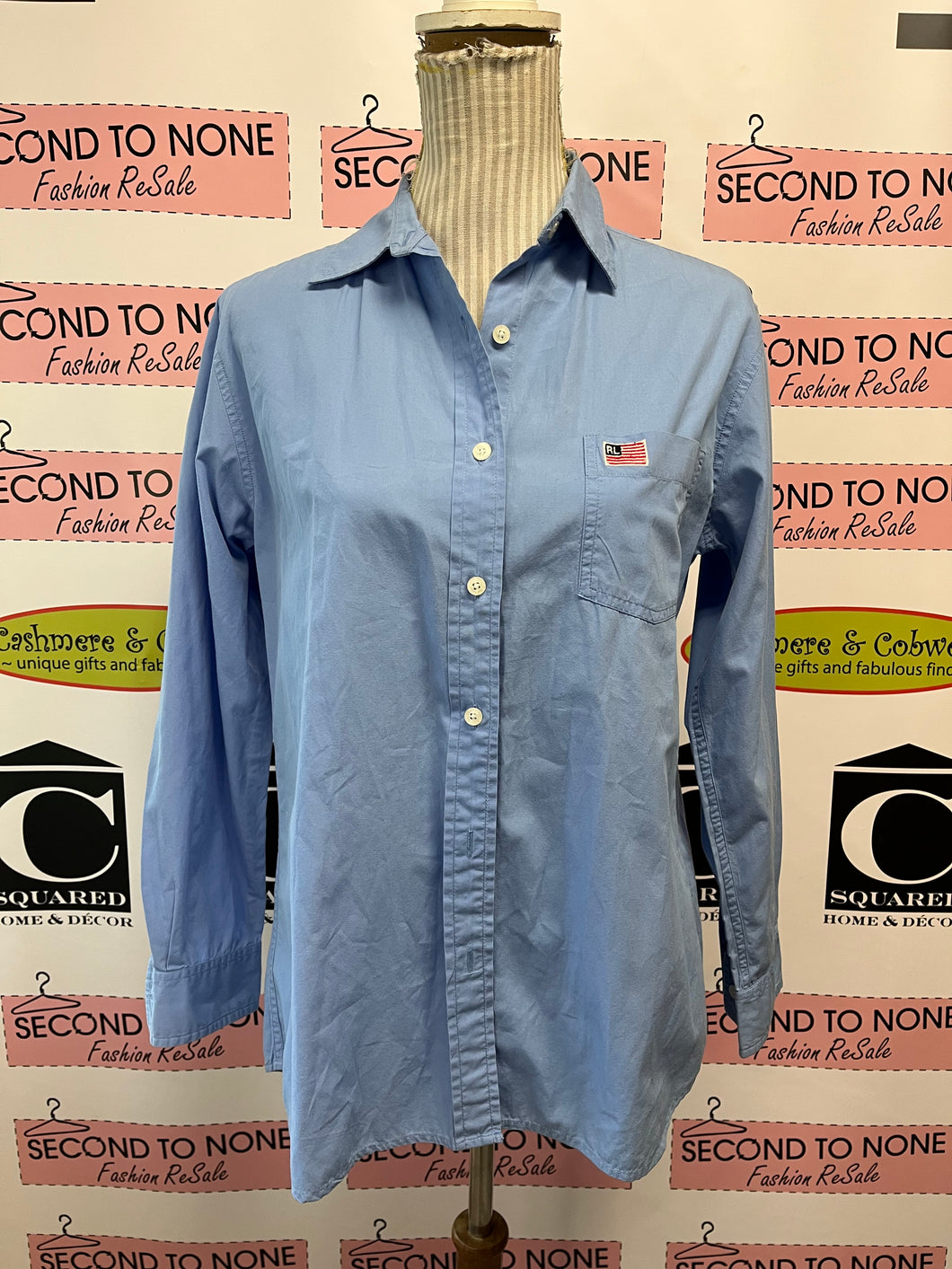 Vintage Polo Ralph Lauren Cotton Shirt (Size M)