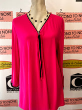 Cargar imagen en el visor de la galería, Joseph Ribkoff Zipper-Front Tunic Top (Size 14)
