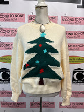 Load image into Gallery viewer, Cream Knit Christmas Tree Sweater

