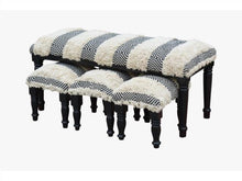 Load image into Gallery viewer, Tousled Geo Foot Stool
