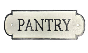 "Pantry" Cast Iron Plaque