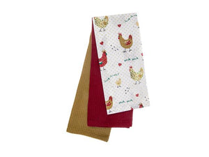 Farmhouse Chicken Dish Cloth Set