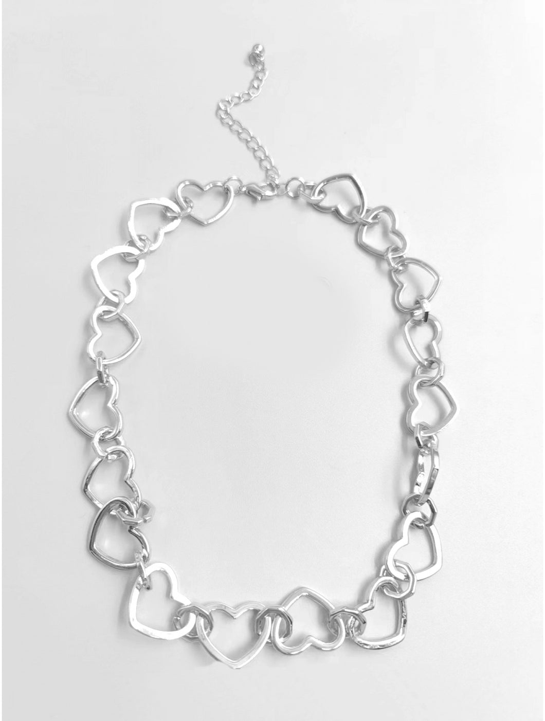 Silver Heart Chain Necklace (Only 1 Left!)